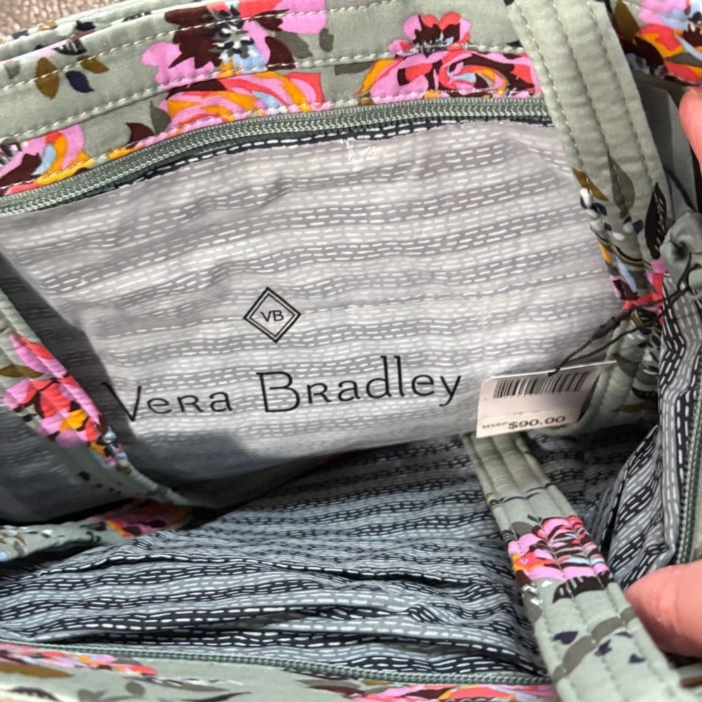 Very Bradley small vera tote in rosy outlook